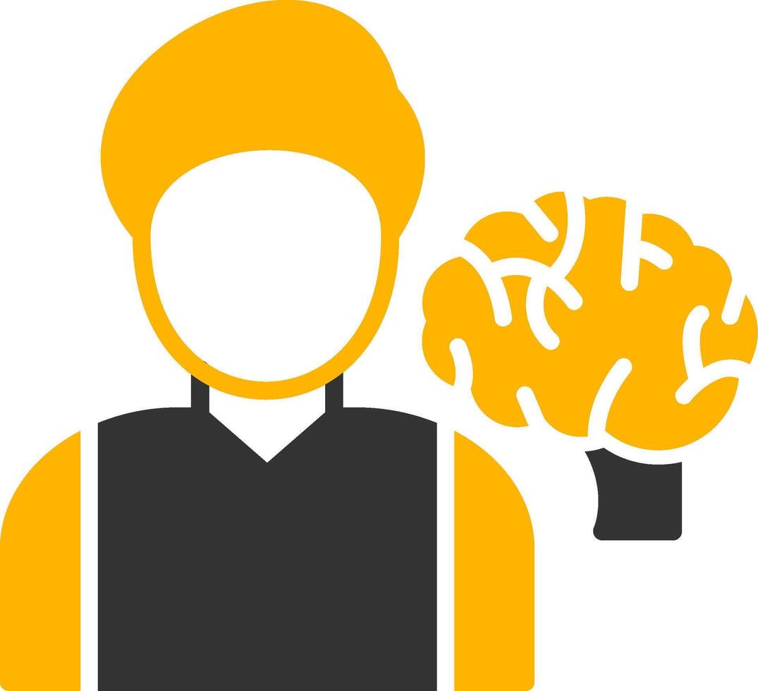 Neurologist Glyph Two Color Icon vector