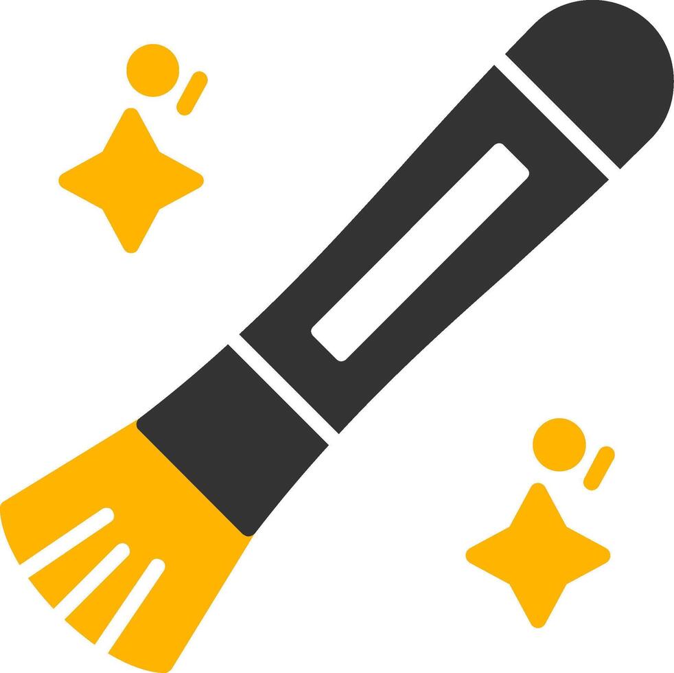 Brush Glyph Two Color Icon vector