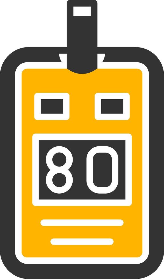 Glucose Meter Glyph Two Color Icon vector