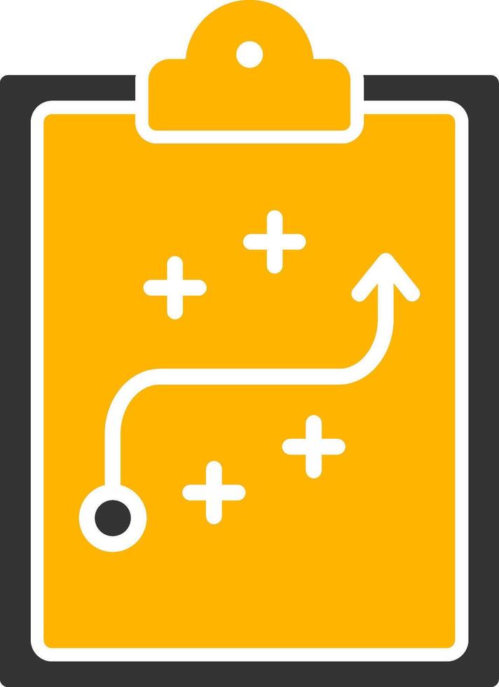 Strategy Glyph Two Color Icon vector