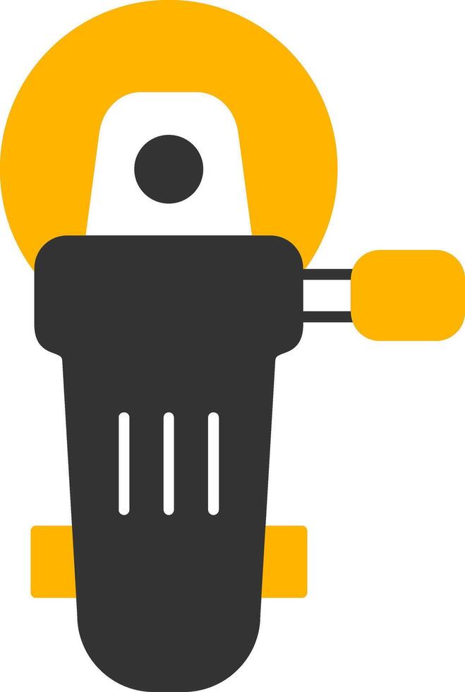 Angle Grinder Glyph Two Color Icon vector