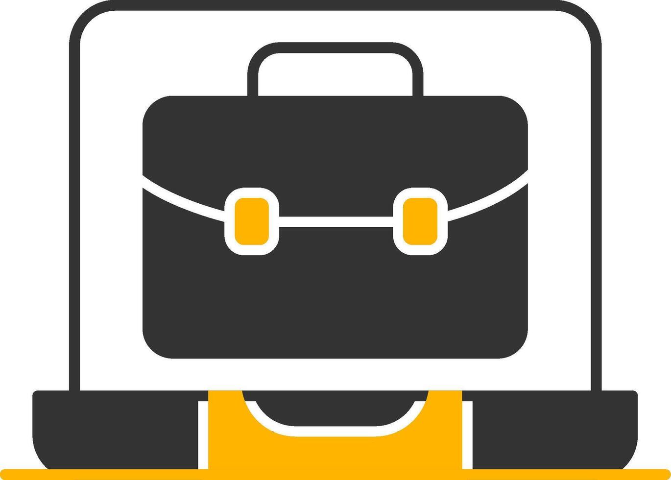 OnGlyph Two Color Portfolio Glyph Two Color Icon vector