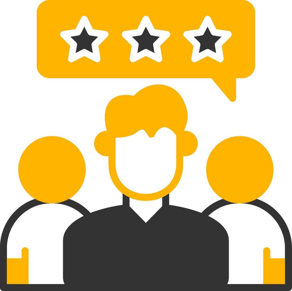 Leadership Rating Glyph Two Color Icon vector