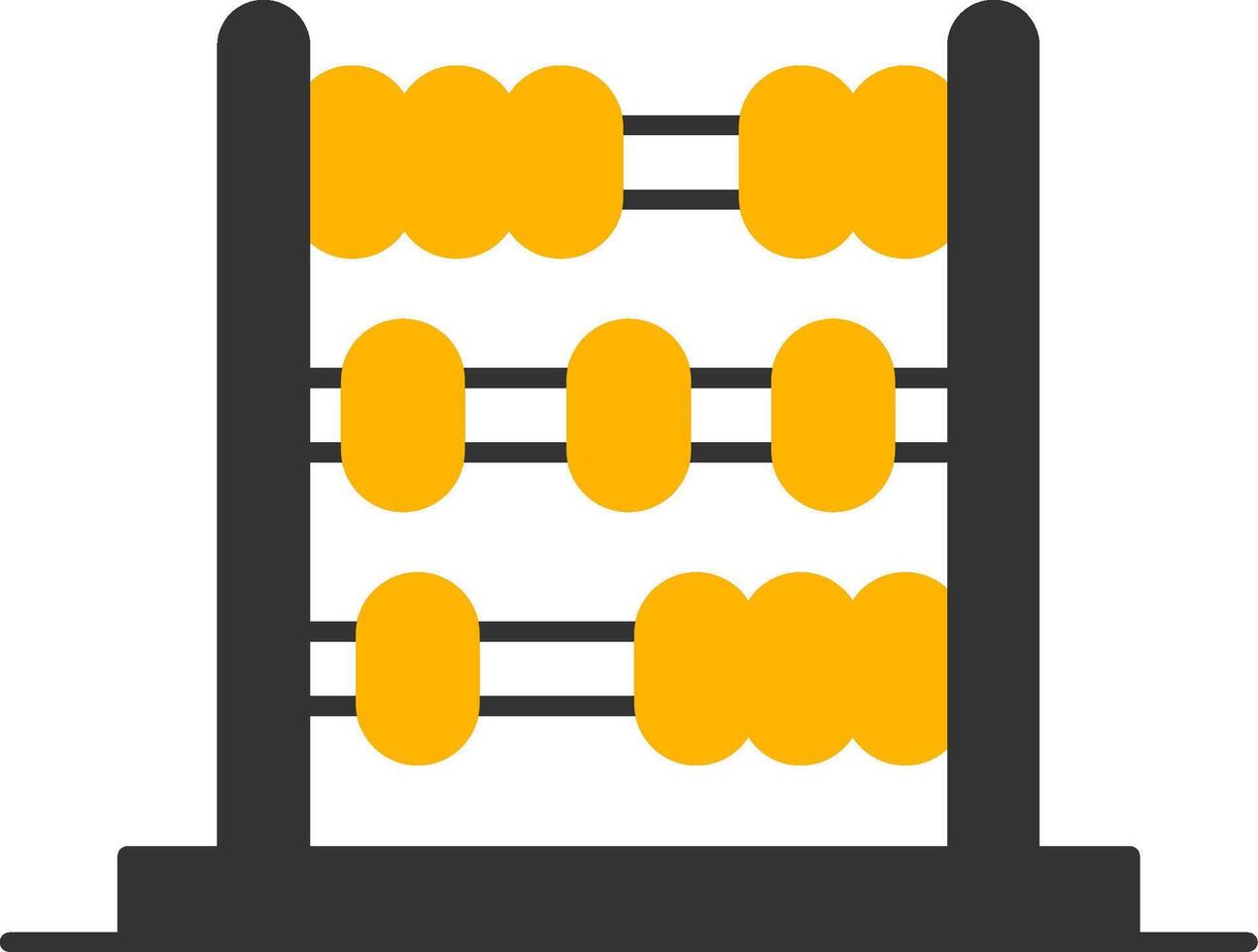 Abacus Glyph Two Color Icon vector