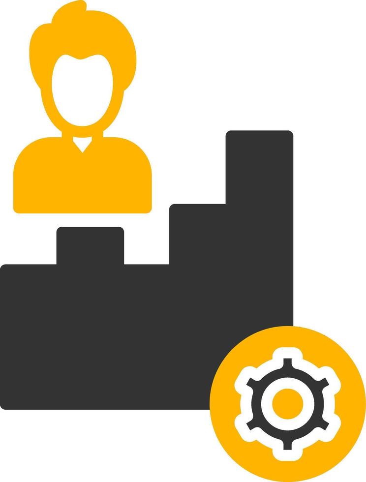 Productivity Glyph Two Color Icon vector