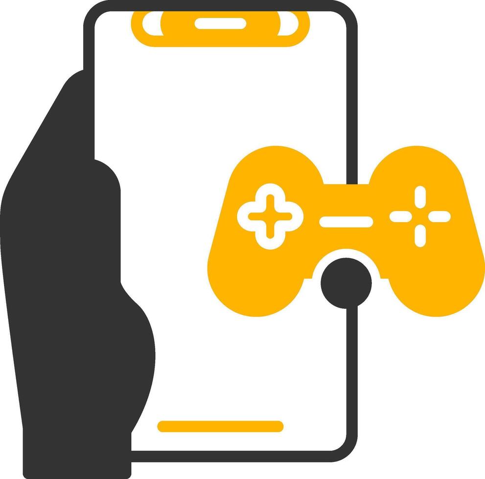 Gaming Glyph Two Color Icon vector