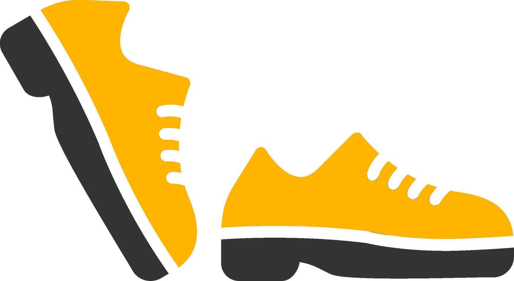 Shoes Glyph Two Color Icon vector