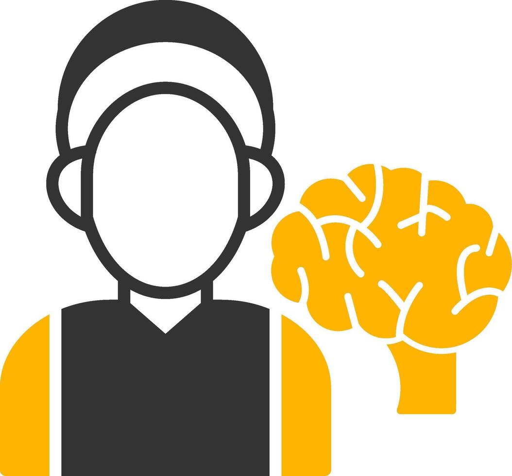Neurologist Glyph Two Color Icon vector