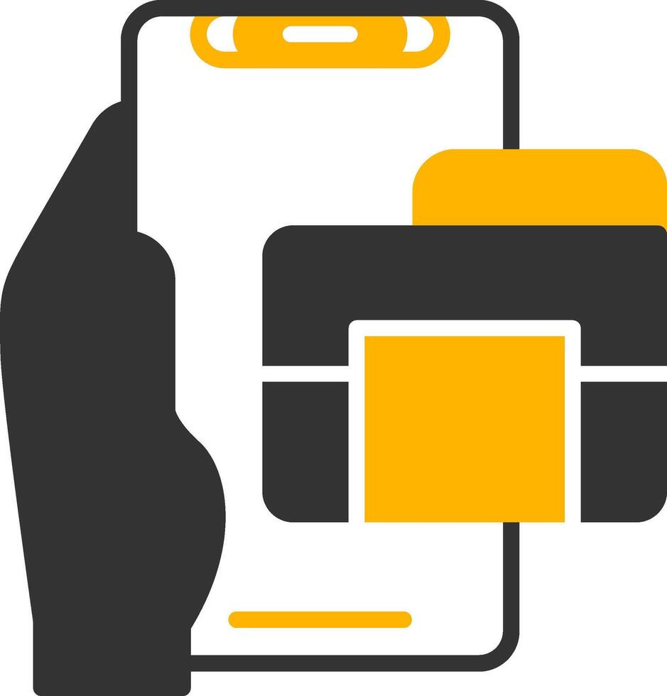 Folder Glyph Two Color Icon vector