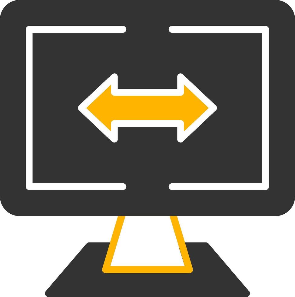 Gap Measurement Glyph Two Color Icon vector