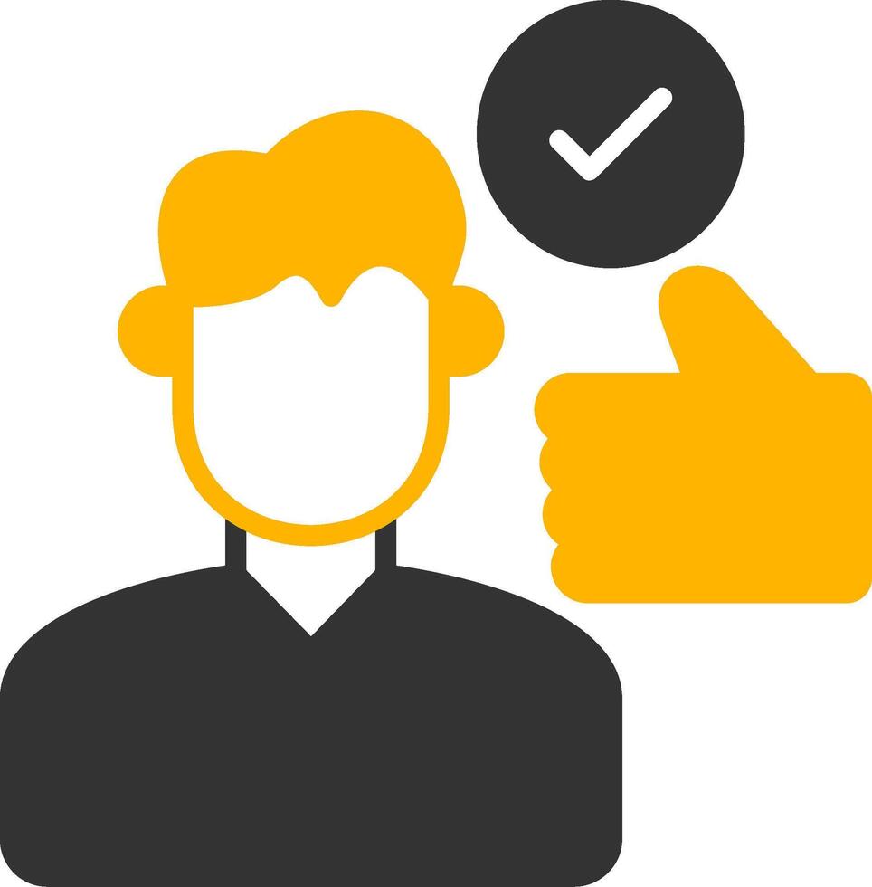 Motivation Glyph Two Color Icon vector