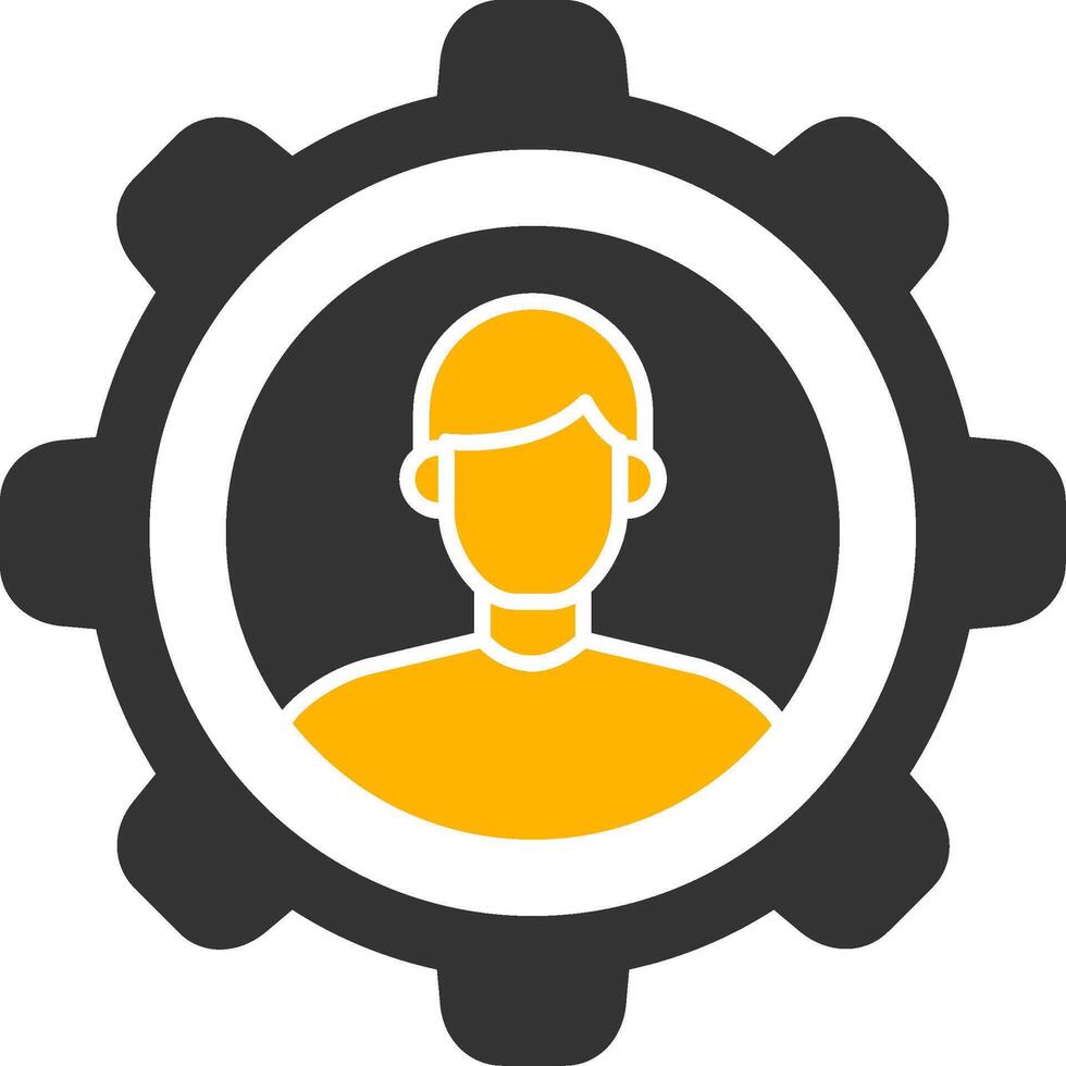 Customer Relationship Glyph Two Color Icon vector