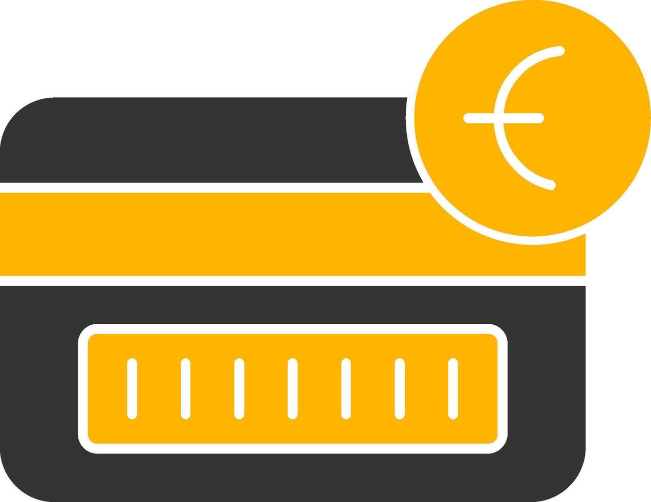 Tap To Pay Glyph Two Color Icon vector