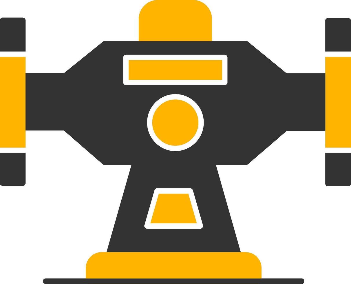Bench Grinder Glyph Two Color Icon vector