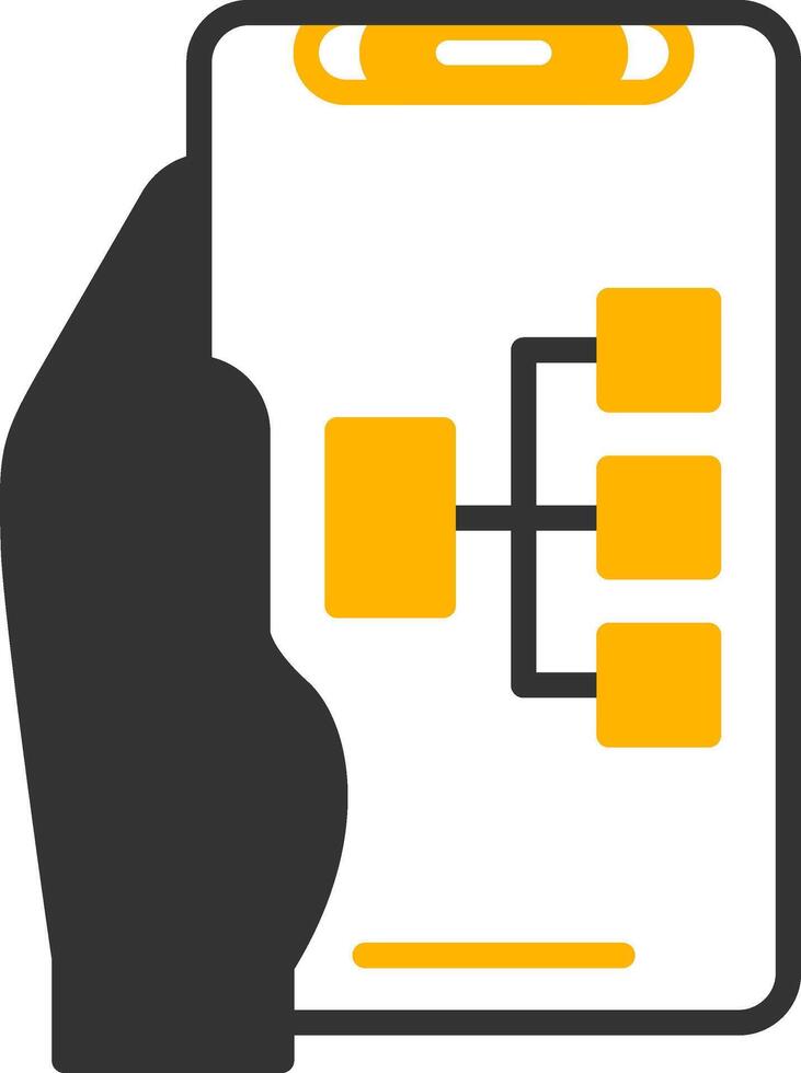 Structure Glyph Two Color Icon vector