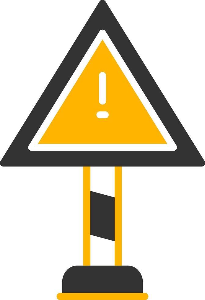 Risk Glyph Two Color Icon vector