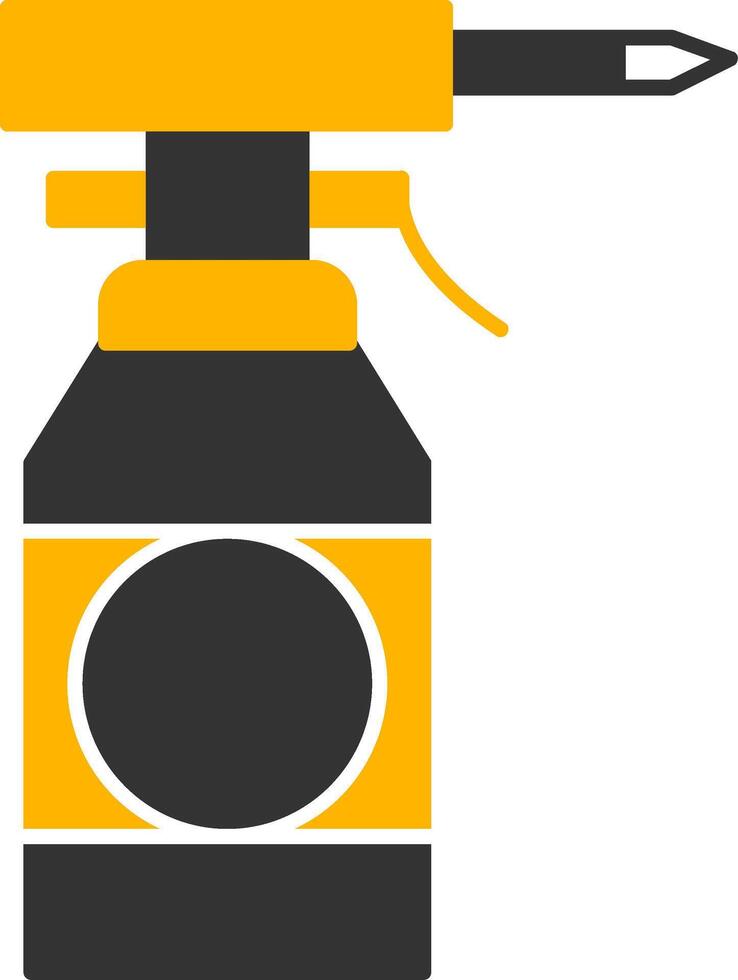 Oil Bottle Glyph Two Color Icon vector