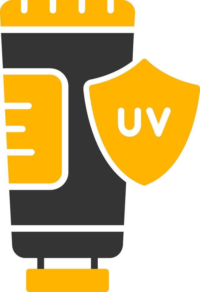 UV Protection Glyph Two Color Icon vector