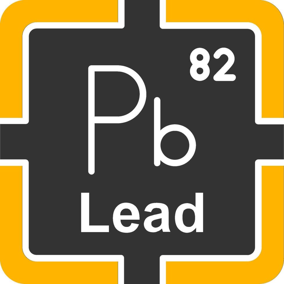 Lead Glyph Two Color Icon vector