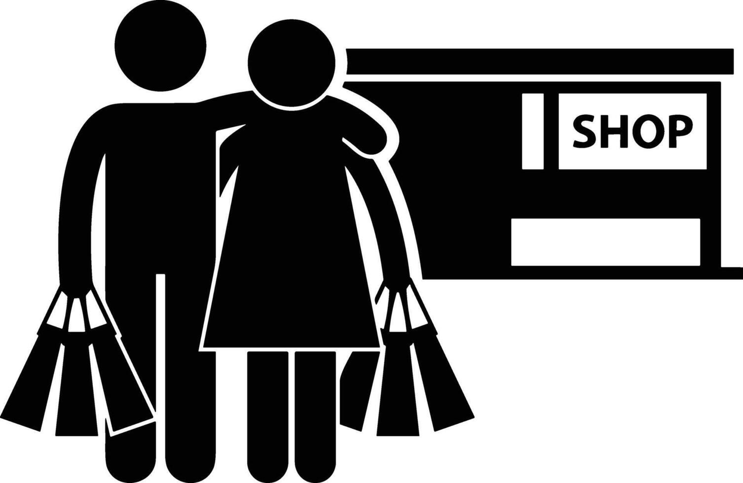 Shopping icon symbol image vector