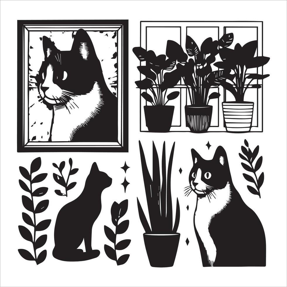 Dog pet silhouette vactor pet lovers digital design black design eps download vector