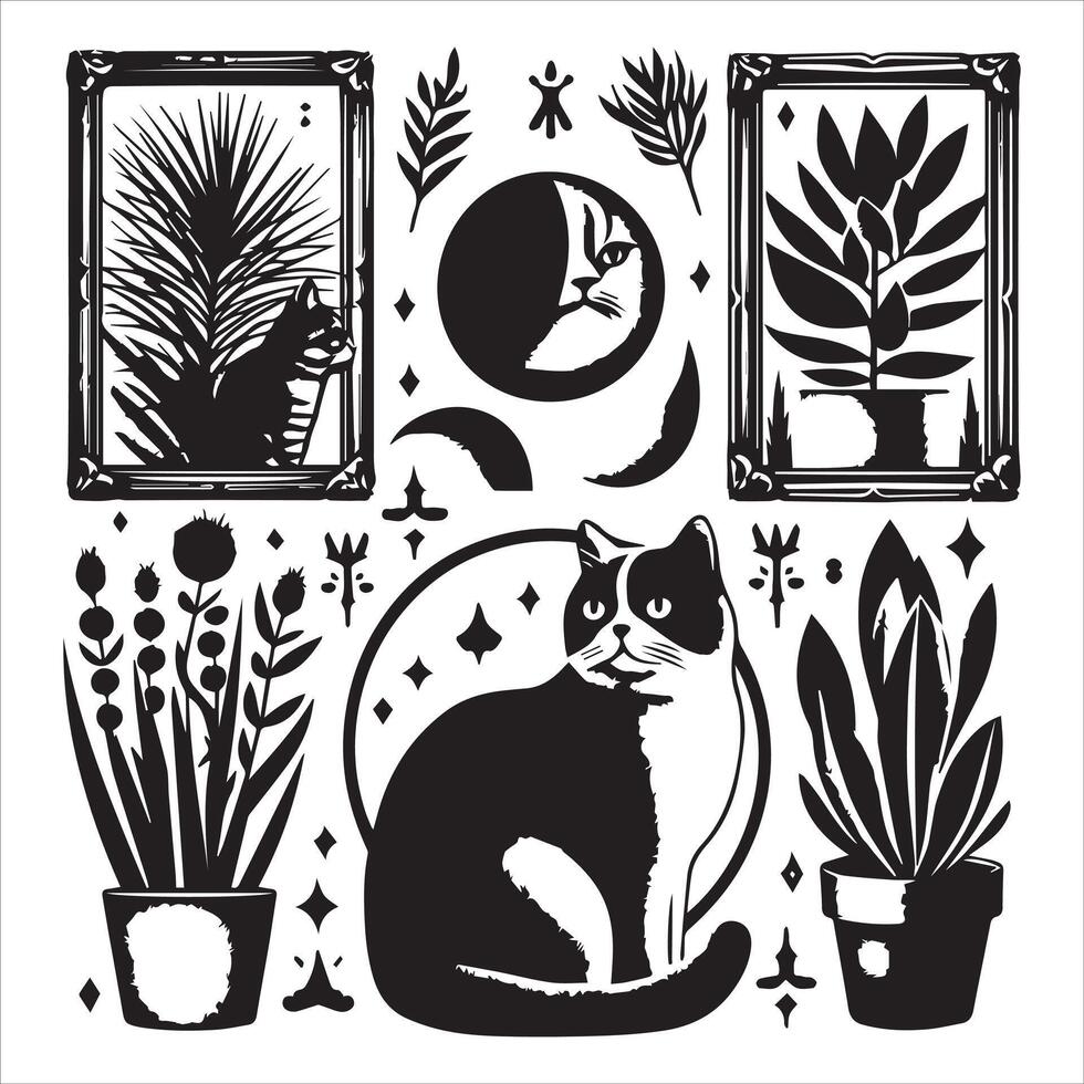 Dog pet silhouette vactor pet lovers digital design black design eps download vector