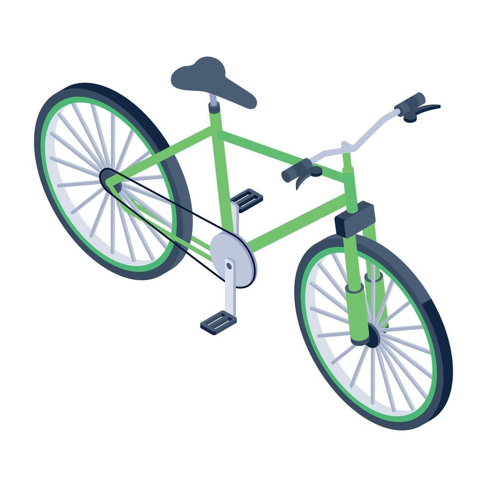 Download isometric icon of cycle vector