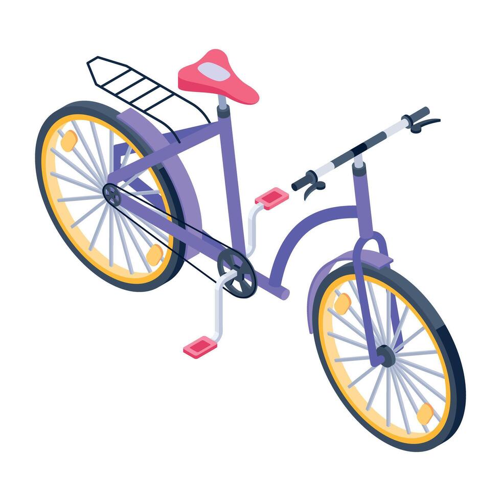 Check this isometric icon of cycle vector