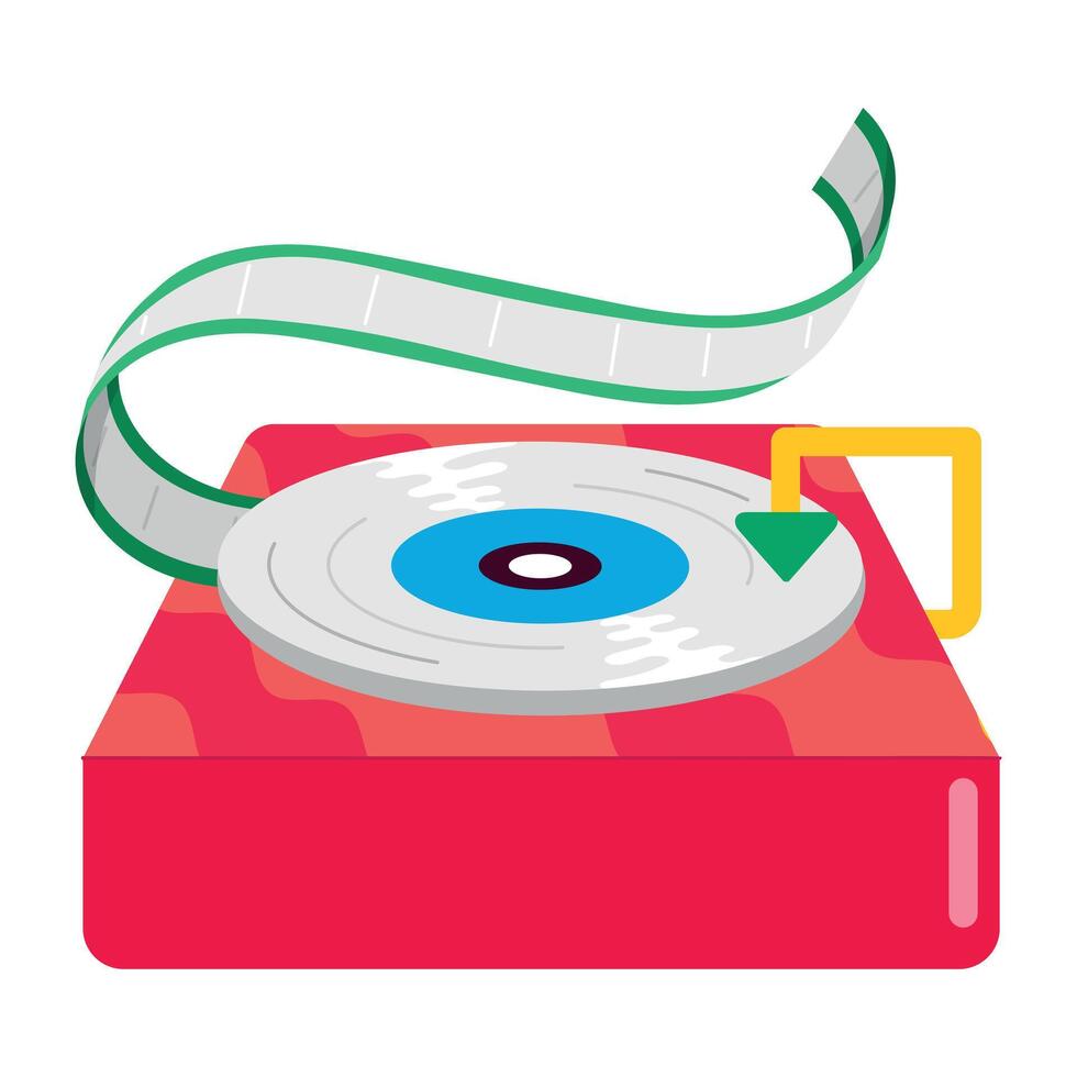 WebA comic style icon of music player vector