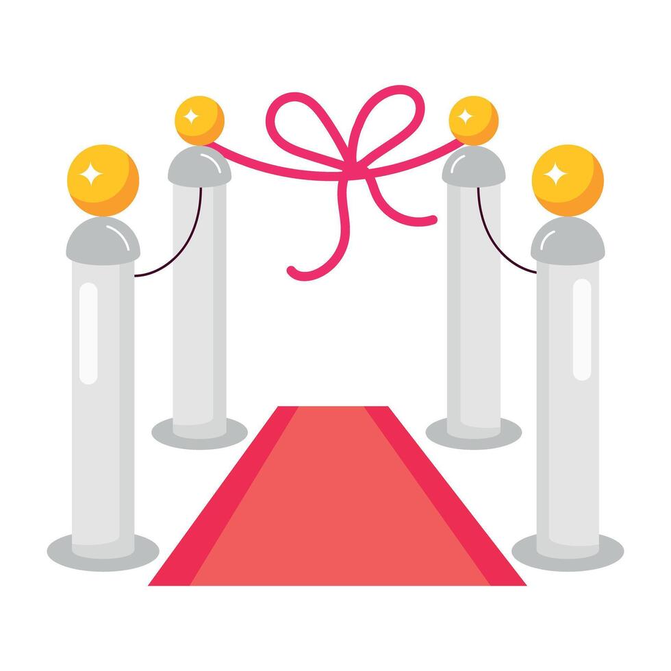 WebA comic style sticker of vip entrance vector