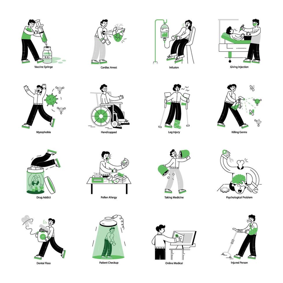 WebLatest Collection of Medical Linear Illustrations vector
