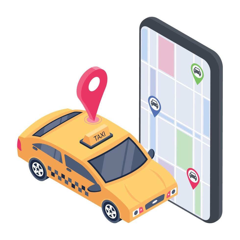 Modern ticket booking icon in isometric style vector