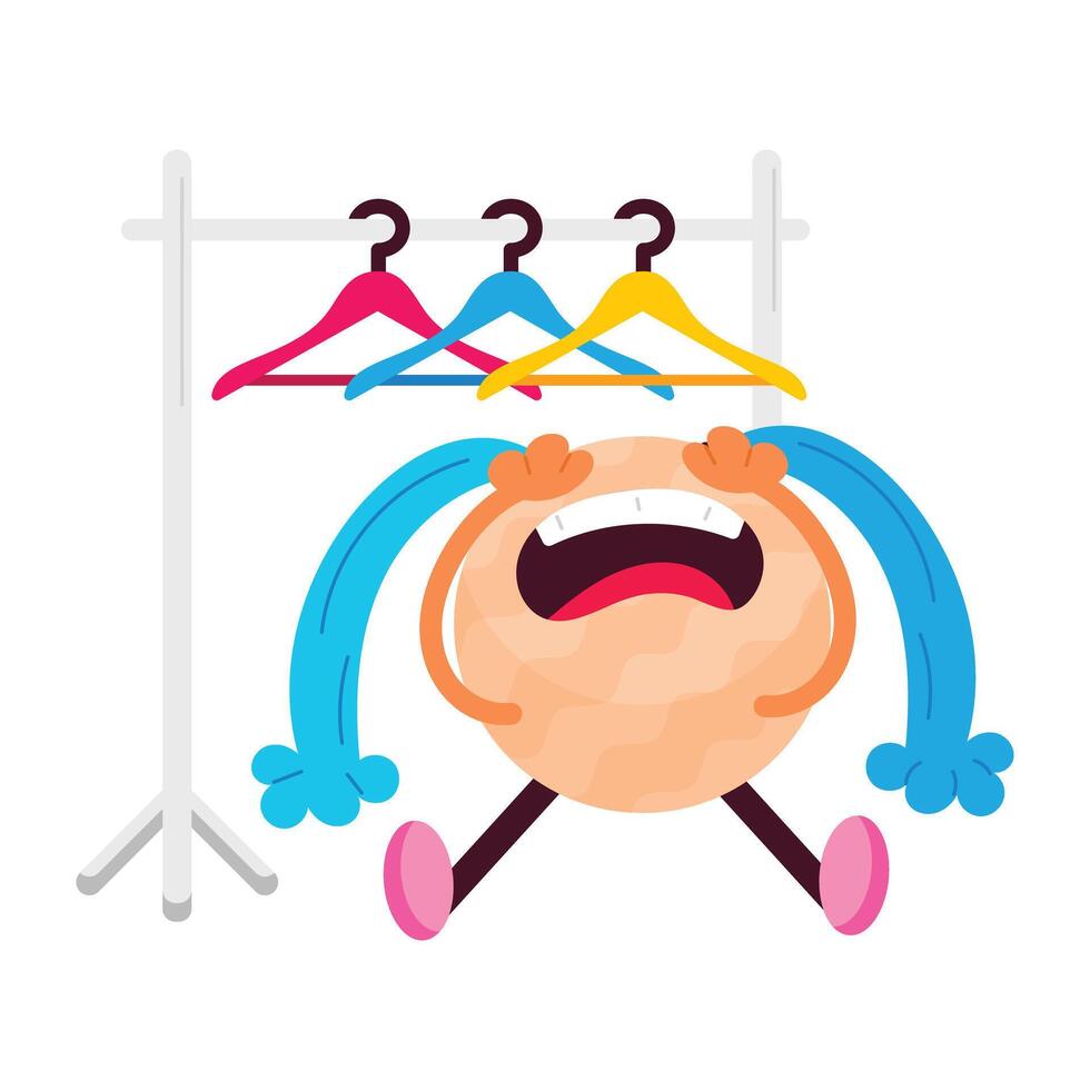 WebA cartoon style sticker of sold out vector