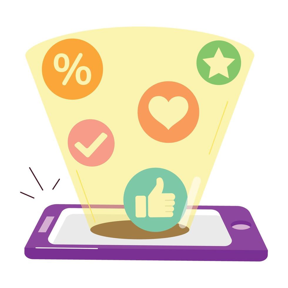WebA flat style icon of online feedback vector