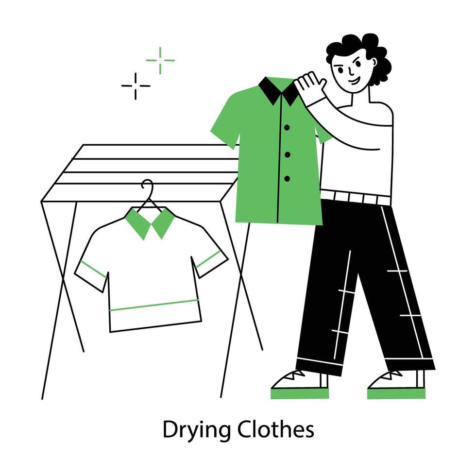Get a glimpse of maid line mini illustration vector