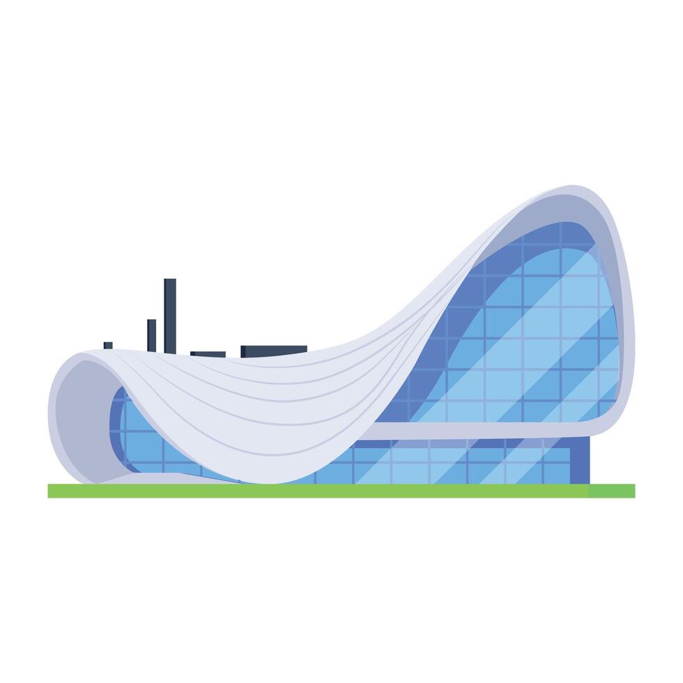 WebEditable isometric icon of a shopping outlet vector