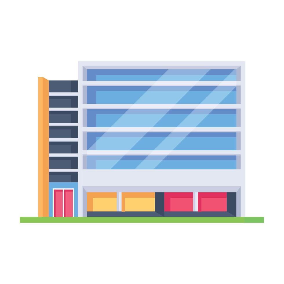 WebHandy isometric icon of a mart building vector