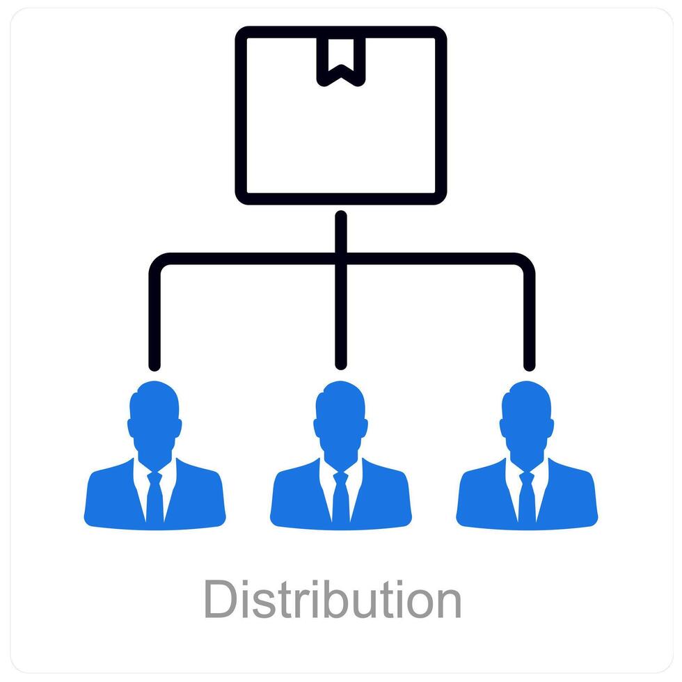 Distribution and supply icon concept vector