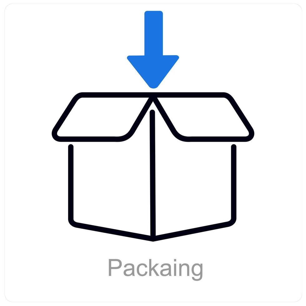 Packaging and parcel icon concept vector