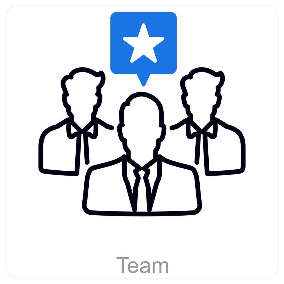 Team and unity icon concept vector