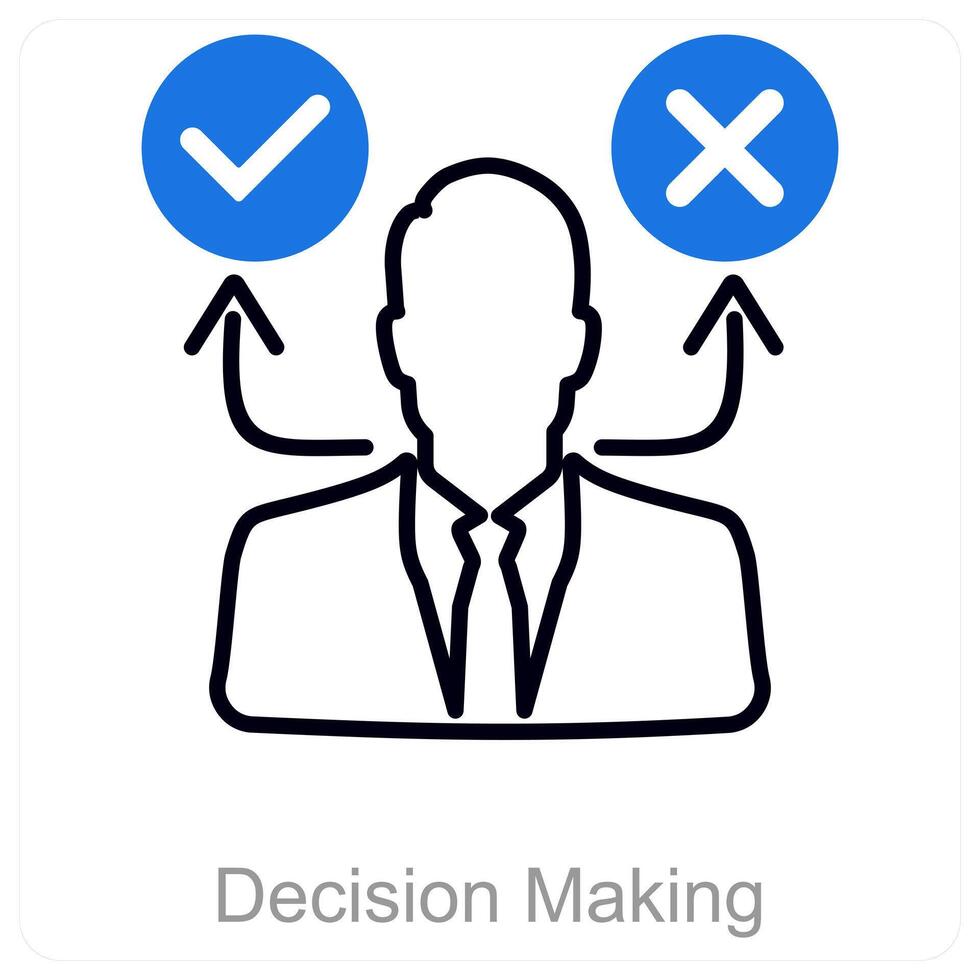 Decision Making and selection icon concept vector