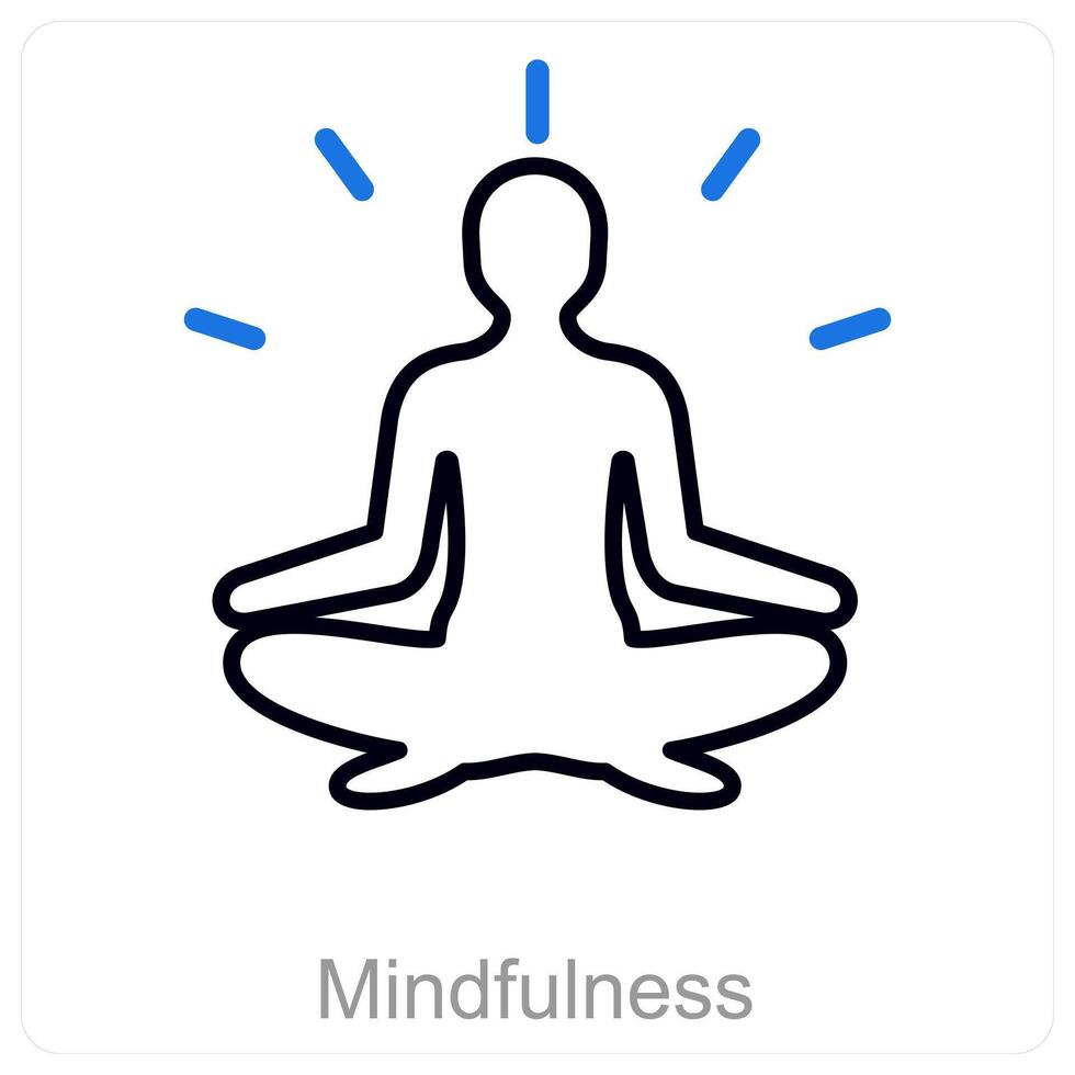 Mindfulness and breathe icon concept vector