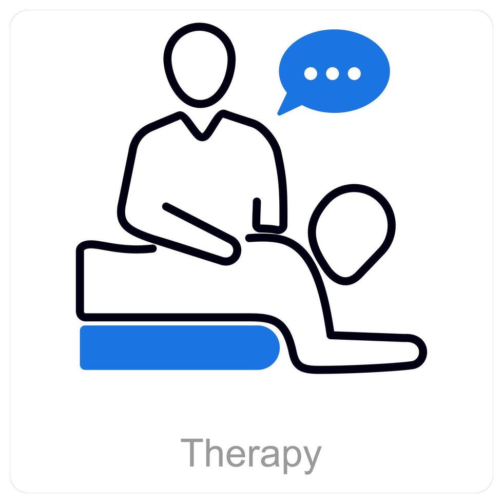 Therapy and support icon concept vector