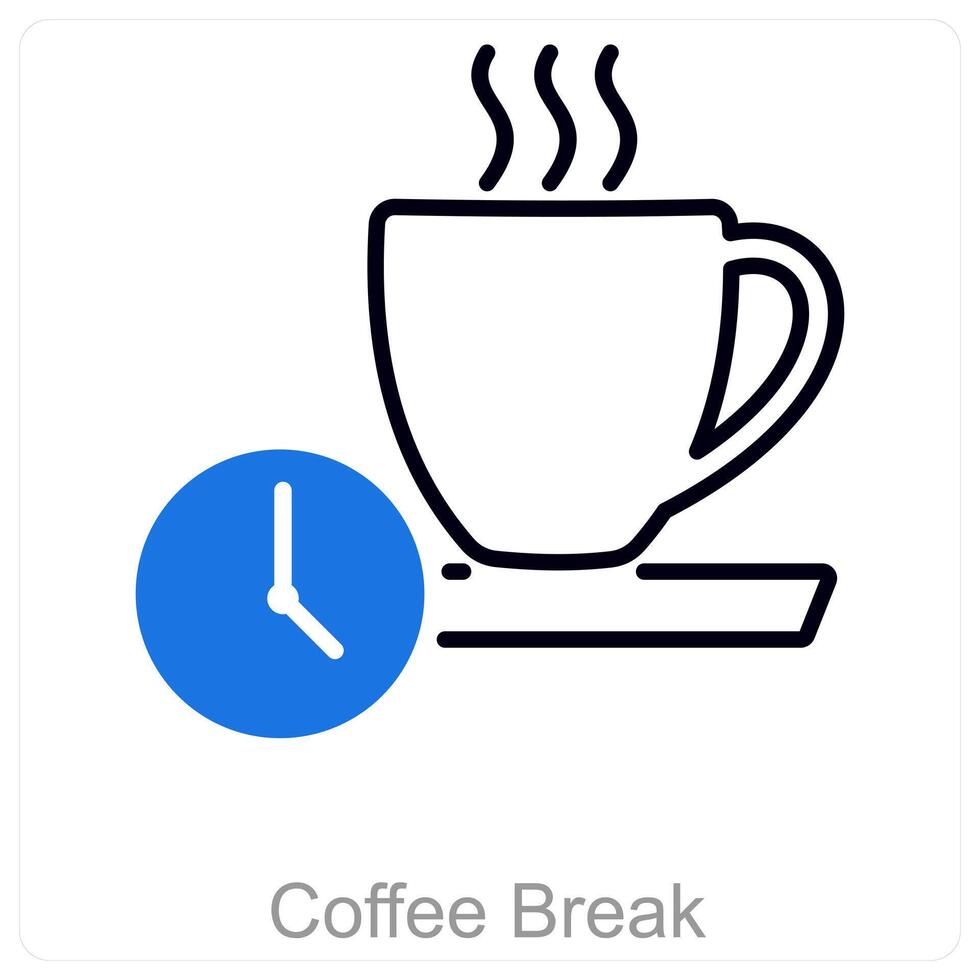 Coffee Break and break icon concept vector