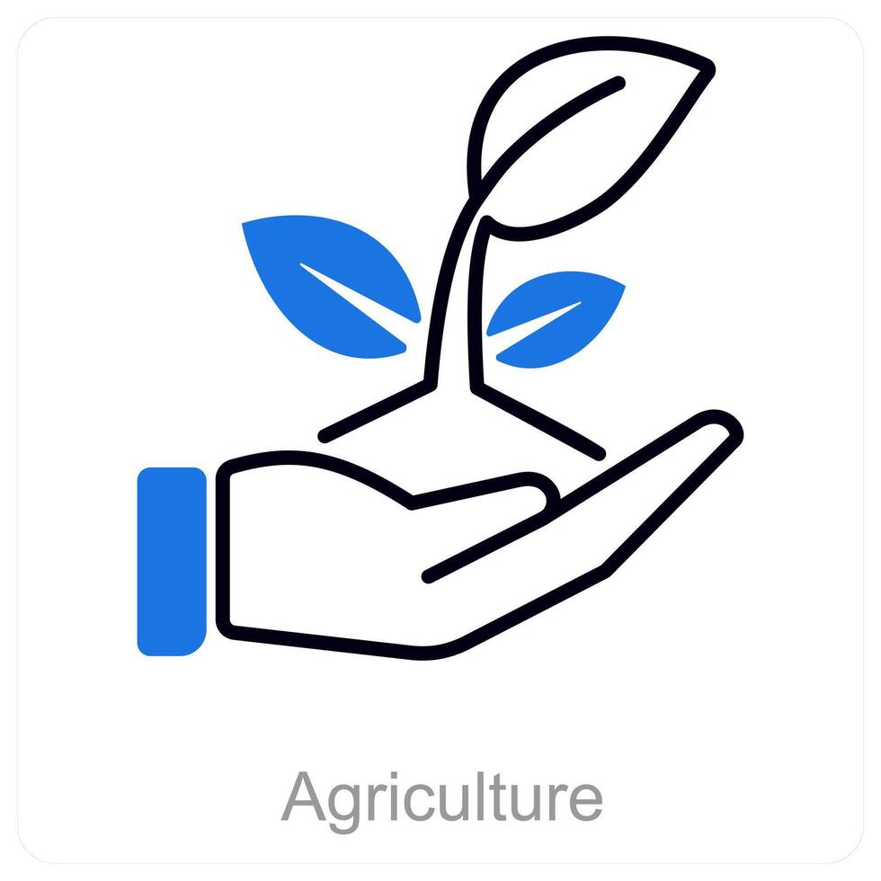 Agriculture and farming icon concept vector