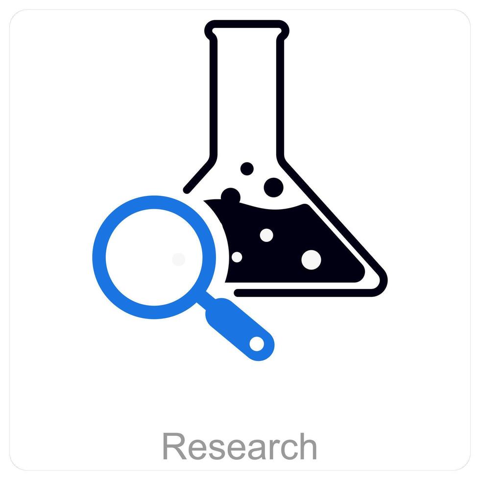 Research and science icon concept vector