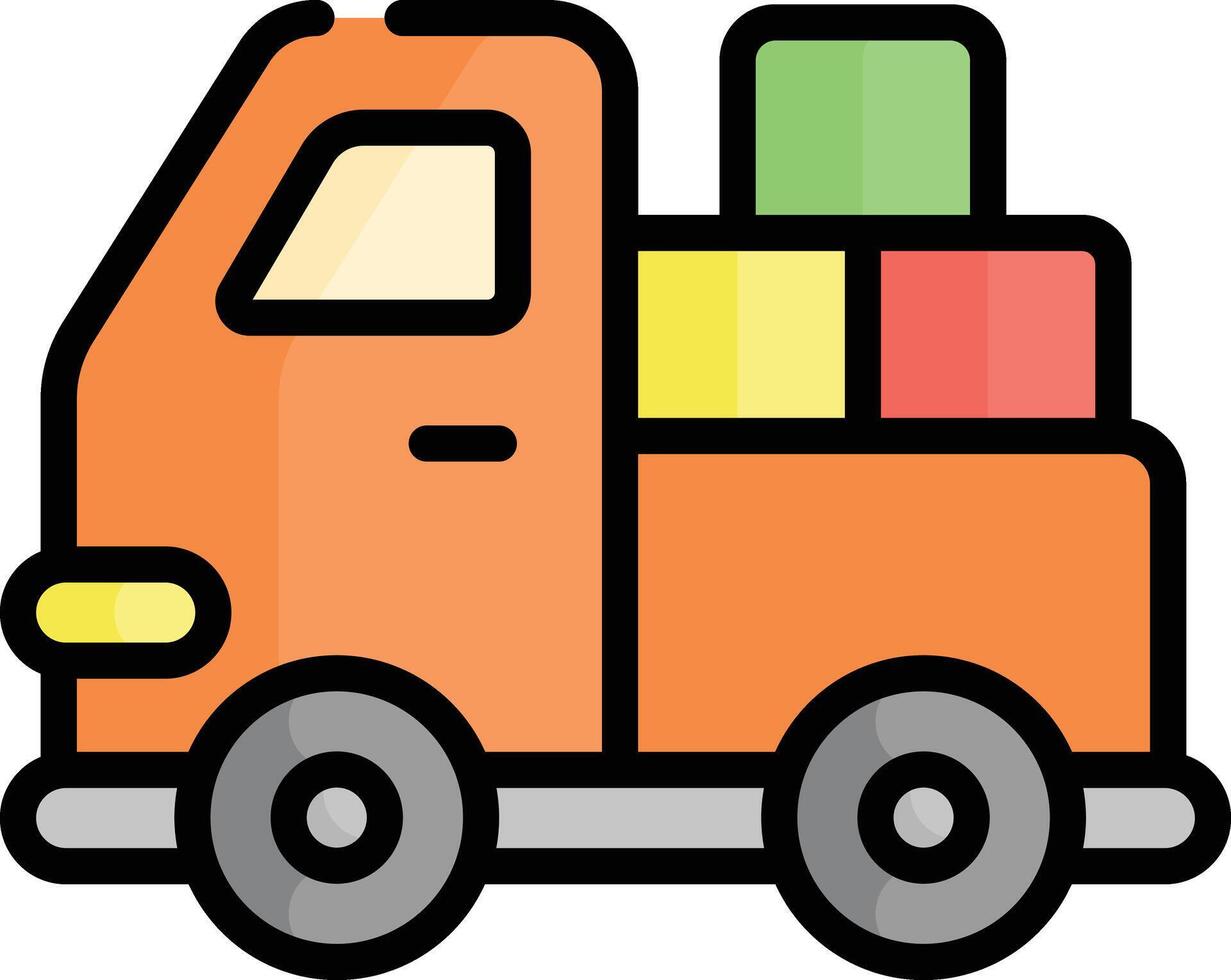 pick up truck illustration design vector