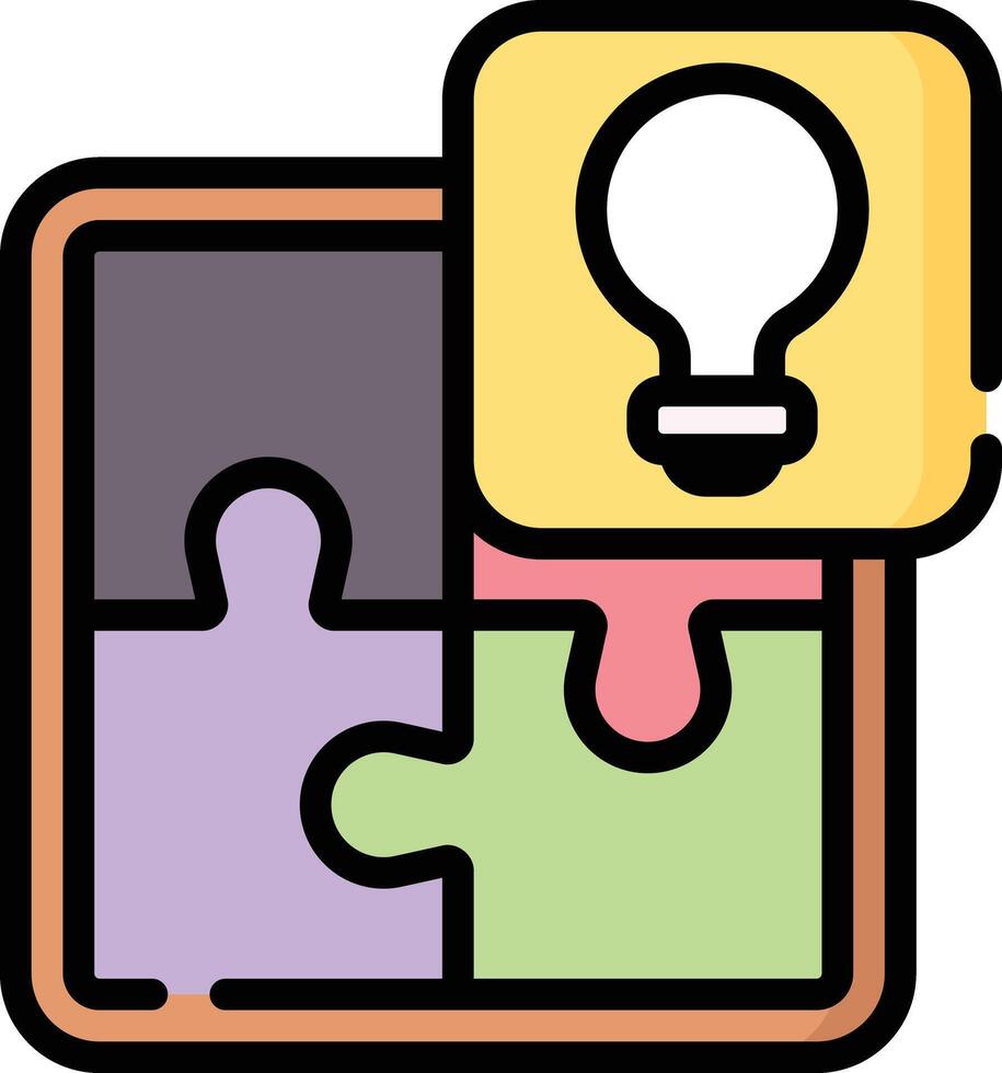 puzzle illustration design vector