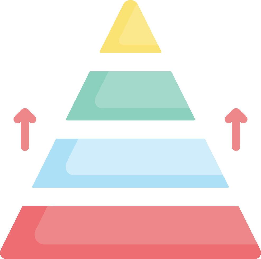 pyramid chart illustration design vector