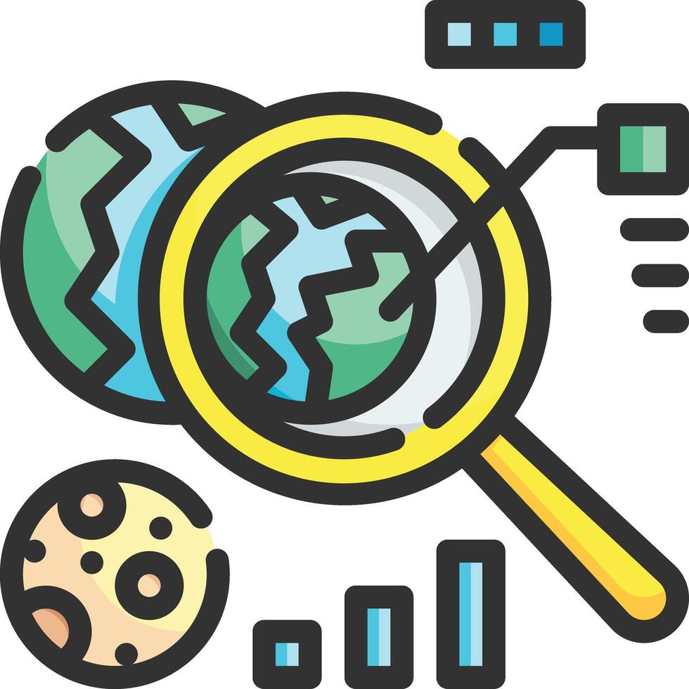 research illustration design vector